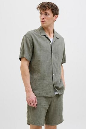 پیراهن طوسی مردانه رگولار Jack & Jones - کد 923875575