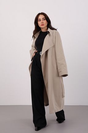 ترنچکت بژ زنانه پلی استر FACETTE - کد 313443868