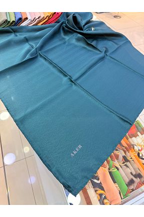 روسری رنگی کرپ ساتن ابریشم Aker - کد 924337020