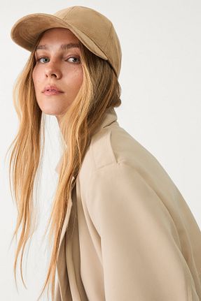 کلاه بژ زنانه پلی استر Stradivarius - کد 924334942