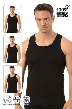 رکابی مشکی مردانه %100 پنبه ÖZKAN underwear - کد 985370