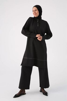 ست بالاتنه و پائین تنه خاکی زنانه بافتنی ALLDAY - کد 924358805