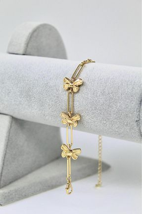 دستبند استیل (فولاد) زرد زنانه استیل (فولاد) Celion Jewelry - کد 924357355