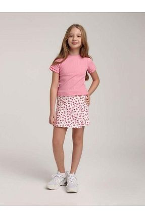 تیشرت صورتی بچه گانه پنبه ای Zekids - کد 924796768