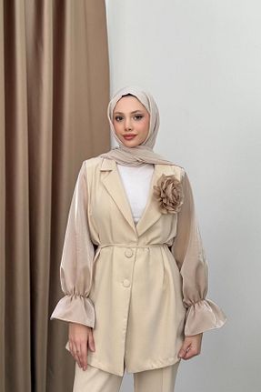 ست بالاتنه و پائین تنه طوسی زنانه بافتنی QUQA - کد 924359474