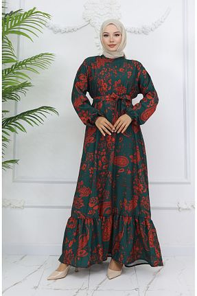 لباس حجاب سبز Relaxed sefamerve - کد 924354317