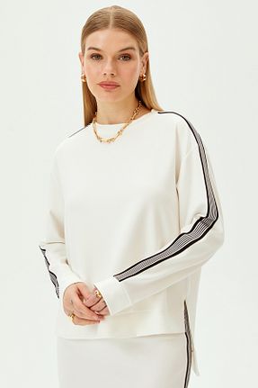 سوئیشرت رنگی زنانه ساده Allyco - کد 923536342