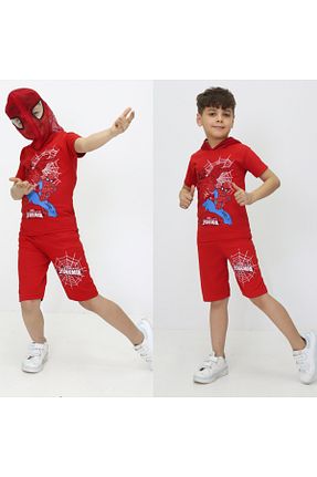 ست بالاتنه و پائین تنه قرمز بچه گانه بافتنی MİNİKANKA - کد 924807691