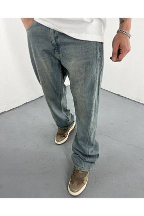 شلوار جین آبی مردانه پاچه پهن FURY wear - کد 924387473