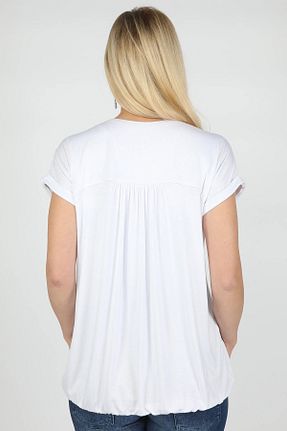 تیشرت بارداری سفید زنانه BALİNS - کد 43382260