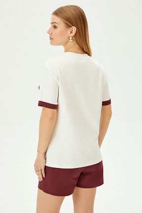 تیشرت رنگی زنانه اورسایز Allyco - کد 923480821