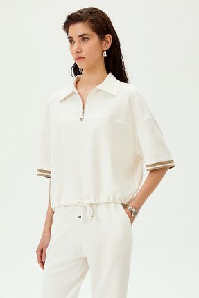 تیشرت رنگی زنانه اورسایز Allyco - کد 923487596
