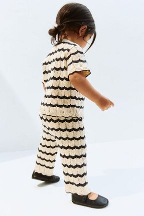 ست بالاتنه و پائین تنه بژ بچه گانه H&M - کد 925039516