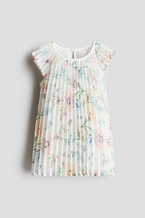 لباس سفید بچه گانه شیفون H&M - کد 924396334