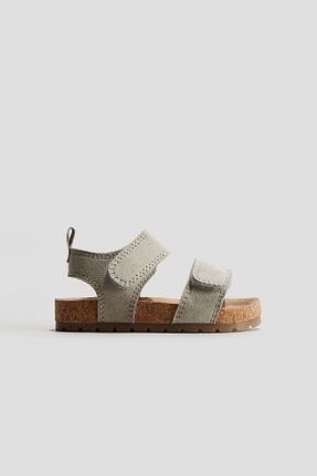 صندل خاکی بچه گانه پاشنه تخت H&M - کد 924395981