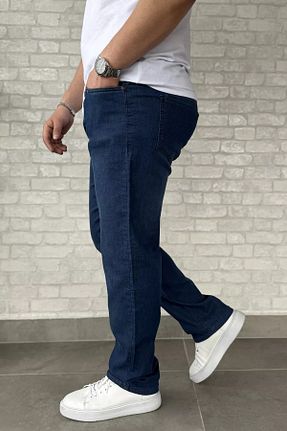 شلوار جین سرمه ای مردانه پاچه لوله تفنگی MİSHAR İTALİA - کد 924395054