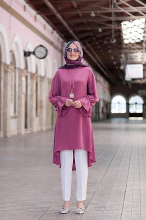 ست بالاتنه و پائین تنه حجاب صورتی زنانه رگولار Modaviki - کد 924390663