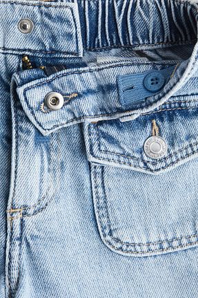 شلوار جین آبی بچه گانه پاچه گشاد H&M - کد 925039306