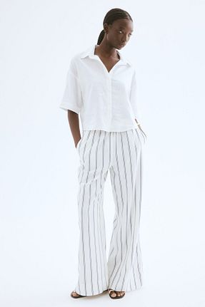 پیراهن سفید زنانه رگولار H&M - کد 925039212