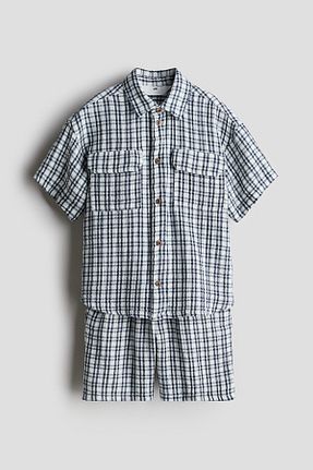 پیراهن آبی بچه گانه رگولار H&M - کد 925039310