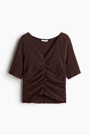 بادی قهوه ای زنانه H&M - کد 924395423
