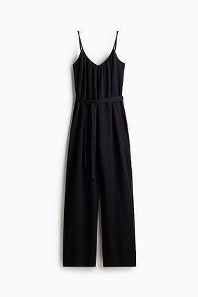 سرهمی مشکی زنانه آستین ژولیده/ چروک H&M - کد 924396795