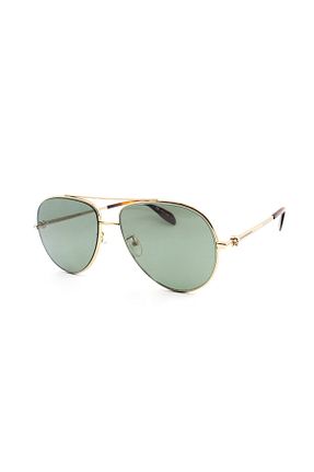 عینک آفتابی طلائی زنانه UV400 ALEXANDER MCQUEEN - کد 800033582