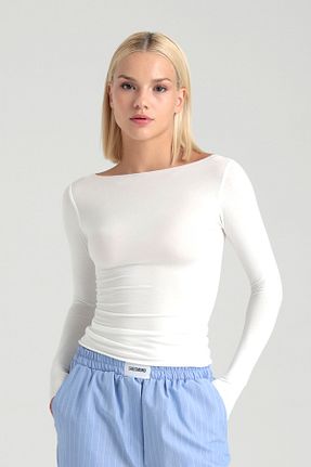 بلوز نباتی زنانه ساده SHEISMONO - کد 903041245