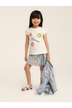 دامن آبی بچه گانه پنبه ای Zekids - کد 925040698