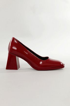 کفش پاشنه بلند کلاسیک زرشکی زنانه Baby Face Lio Shoes - کد 924427689