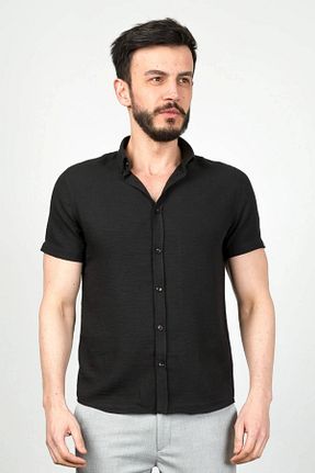 پیراهن مشکی مردانه اسلیم فیت Cazador - کد 899386533