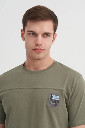 تیشرت خاکی مردانه رگولار Cazador - کد 899358259
