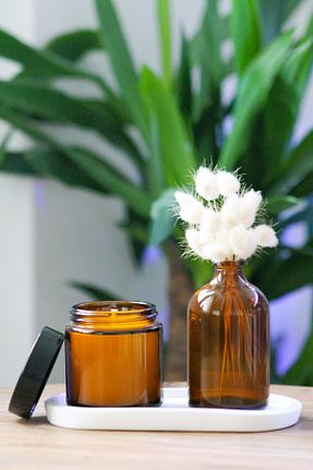 کوزه شیشه ای سفید شیشه PARFÜM VE AKSESUAR - کد 450812991