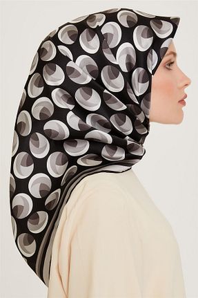 روسری رنگی کرپ ساتن ابریشم Armine - کد 924460003
