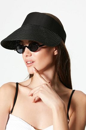 کلاه مشکی زنانه حصیر C&CITY - کد 685704759