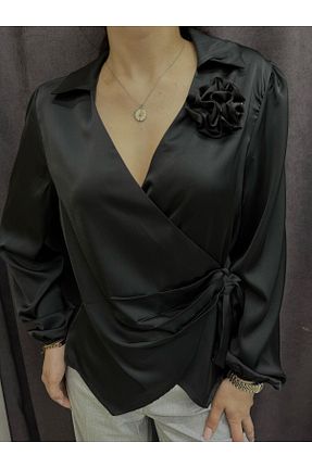 بلوز مشکی زنانه ساده sunfyre - کد 902809498