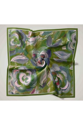 روسری سبز 90 x 90 Silk Home - کد 924463966