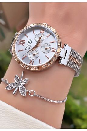 ساعت مچی بژ زنانه 36-40 میلی متر Ferrucci - کد 924465844