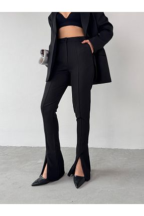 ست بالاتنه و پائین تنه مشکی زنانه بافتنی Cappmoda - کد 924486913