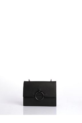 کیف دوشی مشکی زنانه چرم مصنوعی Kayra - کد 924503101