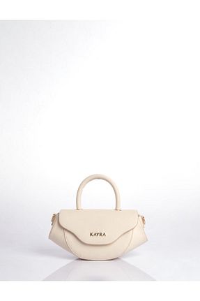 کیف دوشی بژ زنانه چرم مصنوعی Kayra - کد 924503139