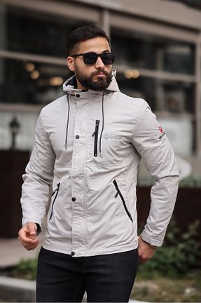 کاپشن بژ مردانه اسلیم فیت DOXGER - کد 774367859