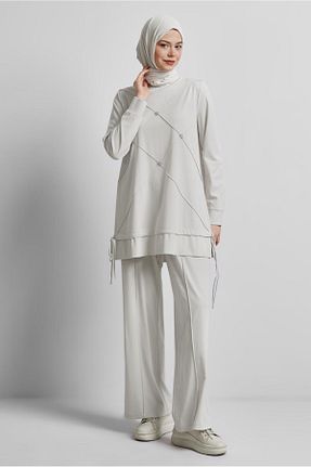 ست گرمکن حجاب بژ زنانه رگولار Alvina - کد 925078470