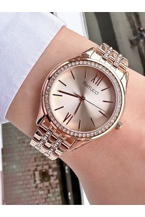 ساعت مچی صورتی زنانه 31-35 میلی متر Ferrucci - کد 790771993