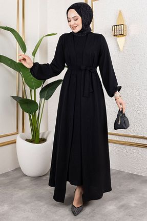 لباس مشکی زنانه بافتنی ModaMerve - کد 925078935