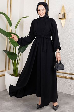 لباس مشکی زنانه بافتنی ModaMerve - کد 925078935