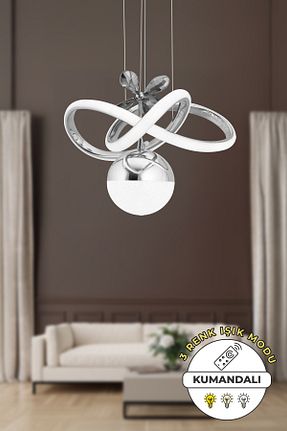 لوستر طوسی آلومینیوم Capella Aydınlatma - کد 924507420