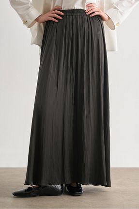 دامن طوسی زنانه پارچه Mizalle - کد 924508424