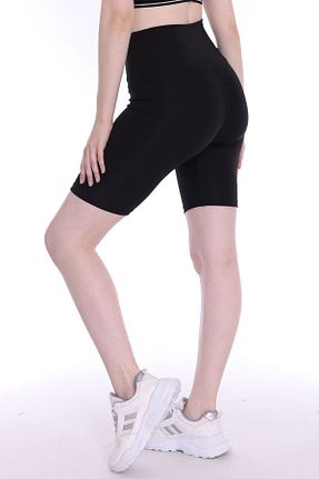 شلوارک و برمودا مشکی زنانه فاق بلند DynamicLeggings - کد 768852630