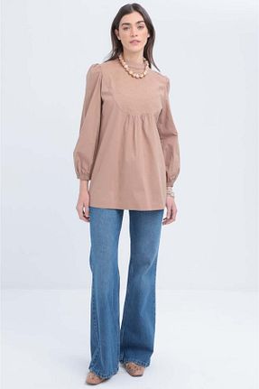 تونیک حجاب سرمه ای زنانه پنبه ای ALLDAY - کد 924510321
